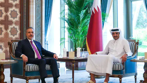 Bakan Fidan’ın Doha temasları sürüyor: Katar Emiri ile bir araya geldi