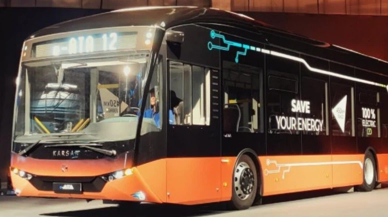 Bininci elektrikli otobüs yükleniyor!