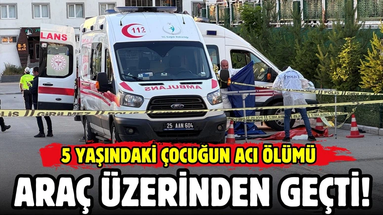 Aracın üzerinden geçtiği çocuk can verdi!