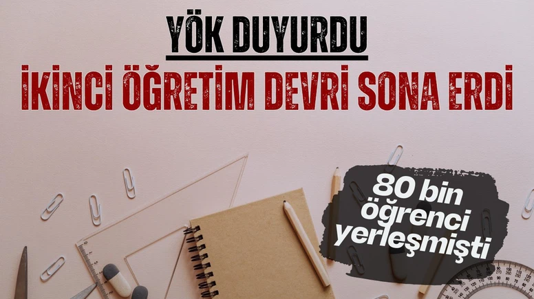 Üniversitelerde ikinci öğretim devri bitti!