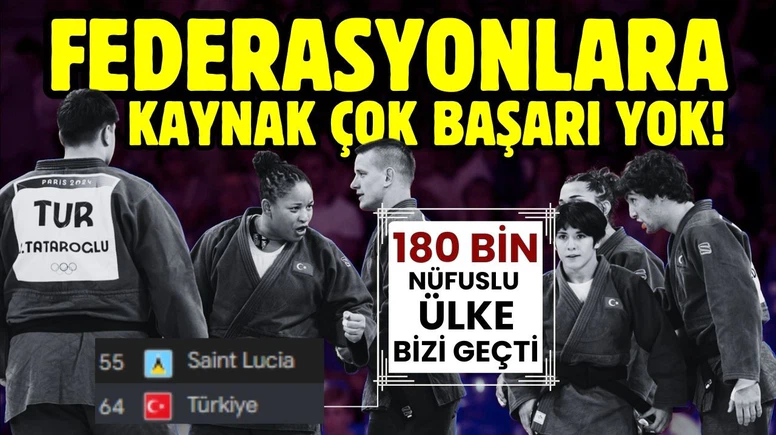 Olimpiyatlarda Türkiye, 180 bin nüfuslu Saint Lucia'nın gerisinde kaldı!