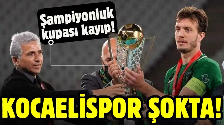 Kocaelispor'un 3. Lig şampiyonluk kupası kayboldu