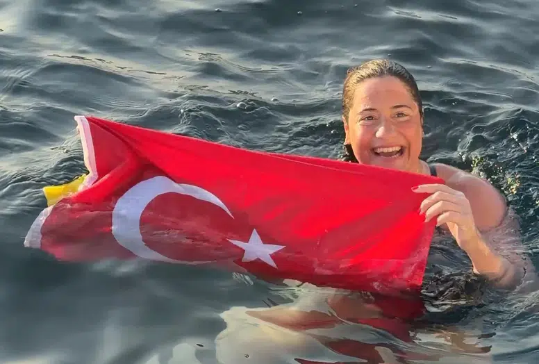 Aysu Türkoğlu, Tsugaru Kanalı’nı geçen en genç Türk sporcu oldu