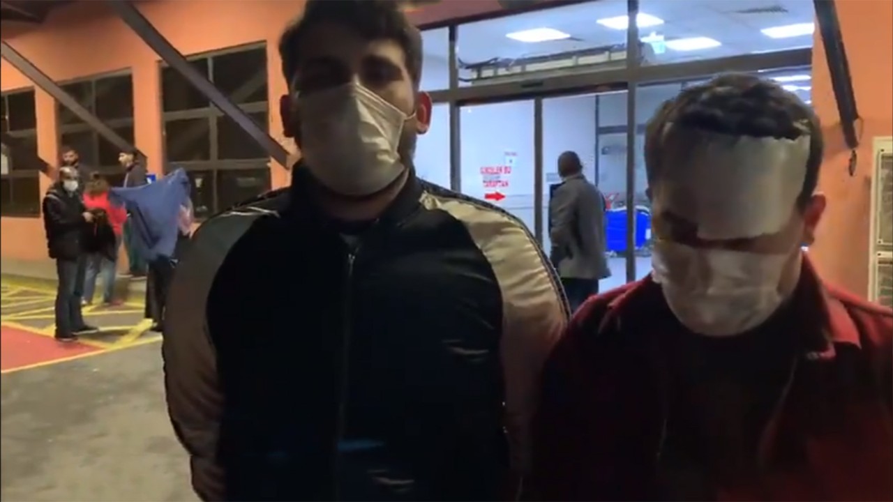 Eylemcilere tepki gösterince saldırıya uğradılar