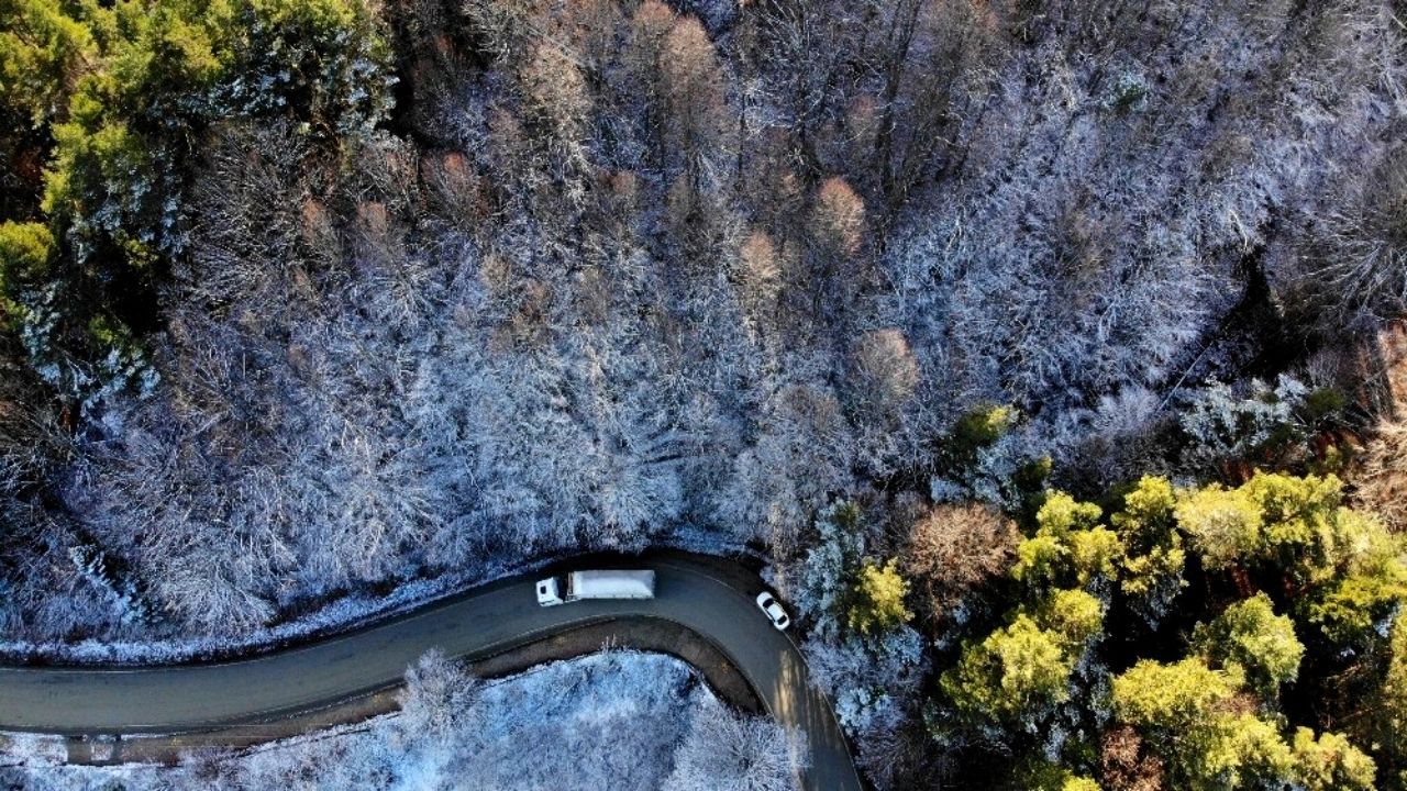 İki mevsimin birlikte yaşandığı Abant Tabiat Parkı fotoğraf tutkunlarını büyülüyor 3