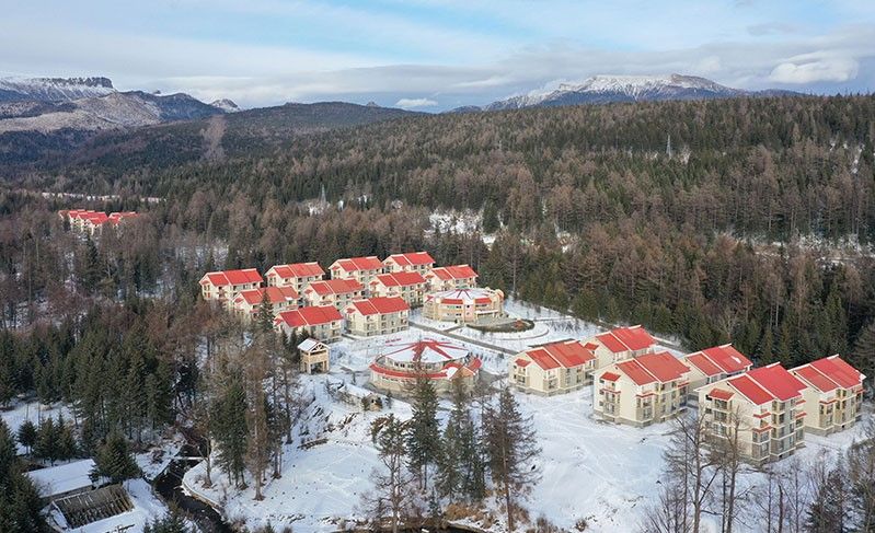 Kuzey Kore Lideri Kim, proje şehri Samjiyon'da 17