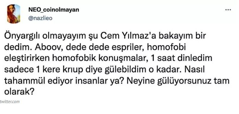 Cem Yılmaz'ın yılbaşı gösterisi hakkında kimler neler dedi? 28