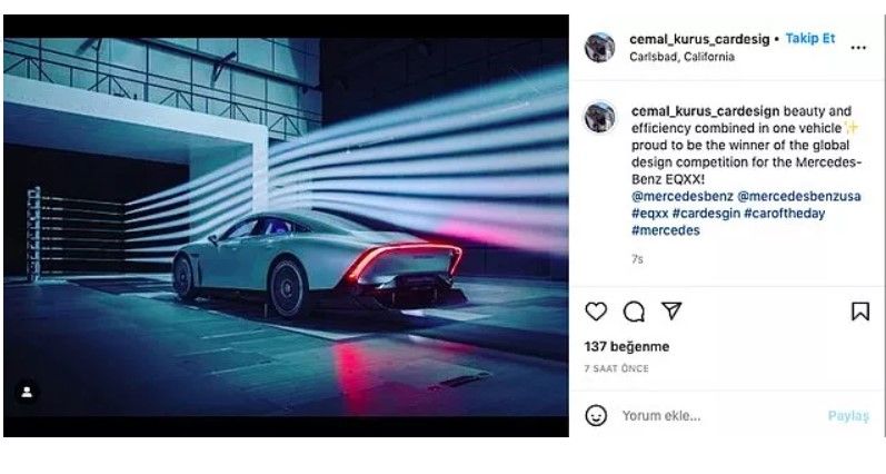Mercedes'in yeni elektrikli aracında Türk Tasarımcı Cemal Kuruş imzası 8