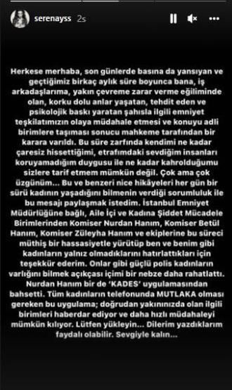 Serenay Sarıkaya Emniyet Genel Müdürlüğü'ne teşekkür etti 4