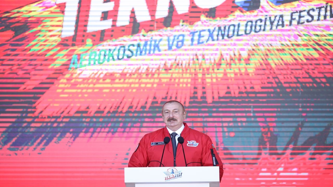 Azerbaycan Cumhurbaşkanı İlham Aliyev, TEKNOFEST Azerbaycan'da konuştu