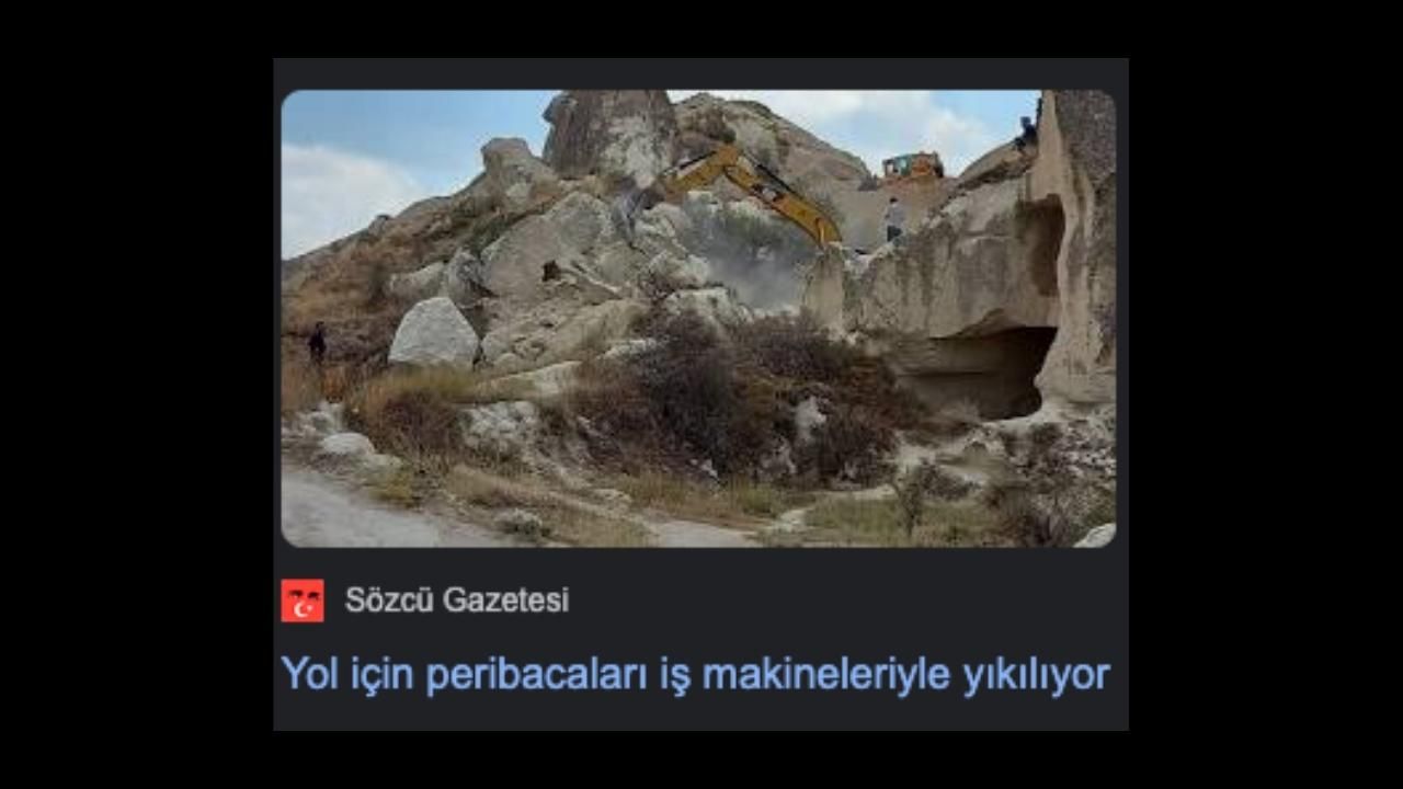 Bir dezenformasyon daha! Peribacaları masalı! 3