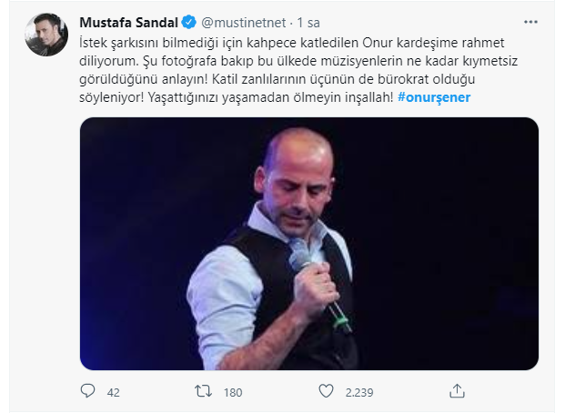 Müzisyen Onur Şener katledildi, sanat camiasından tepki yağdı! 6