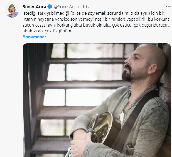 Müzisyen Onur Şener katledildi, sanat camiasından tepki yağdı! 7