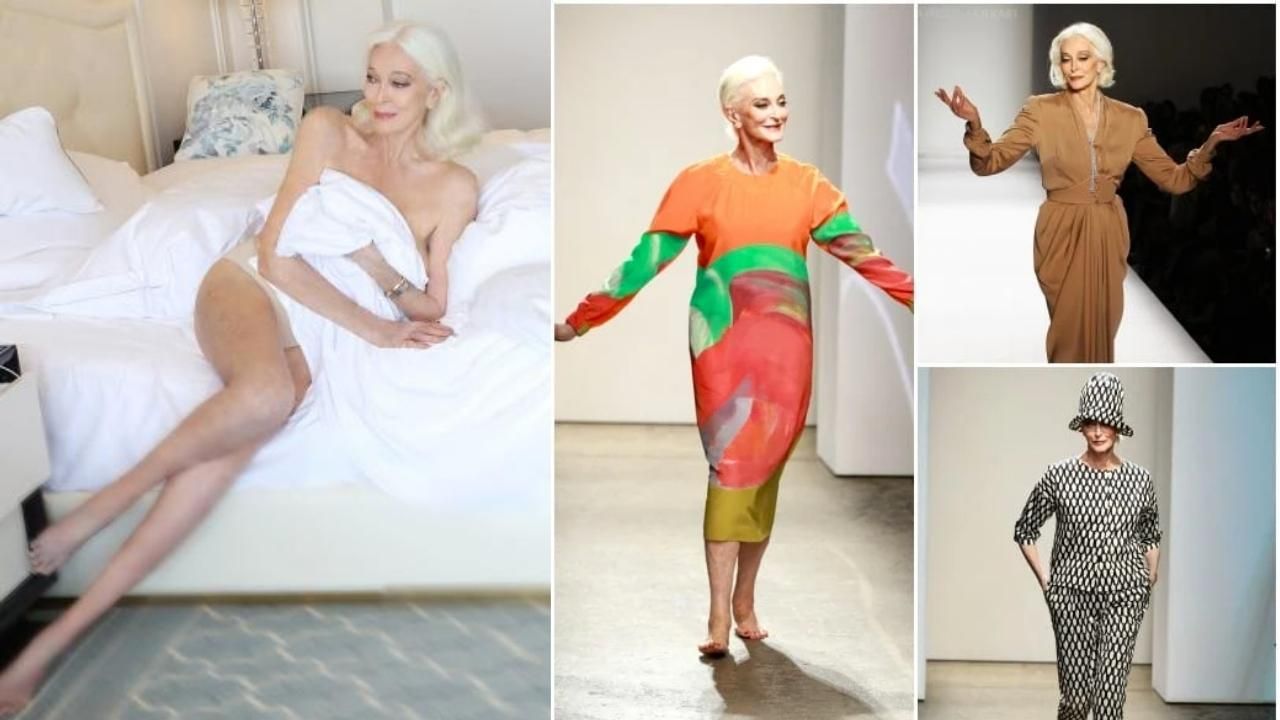 91 yaşındaki model güzelliğiyle büyülüyor! 1