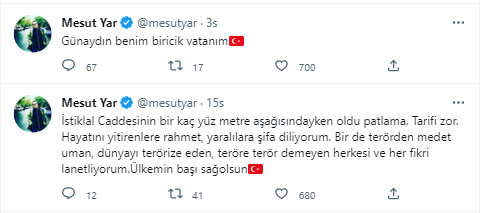 İstiklal Caddesi saldırısı hakkında kimler neler dedi? 8