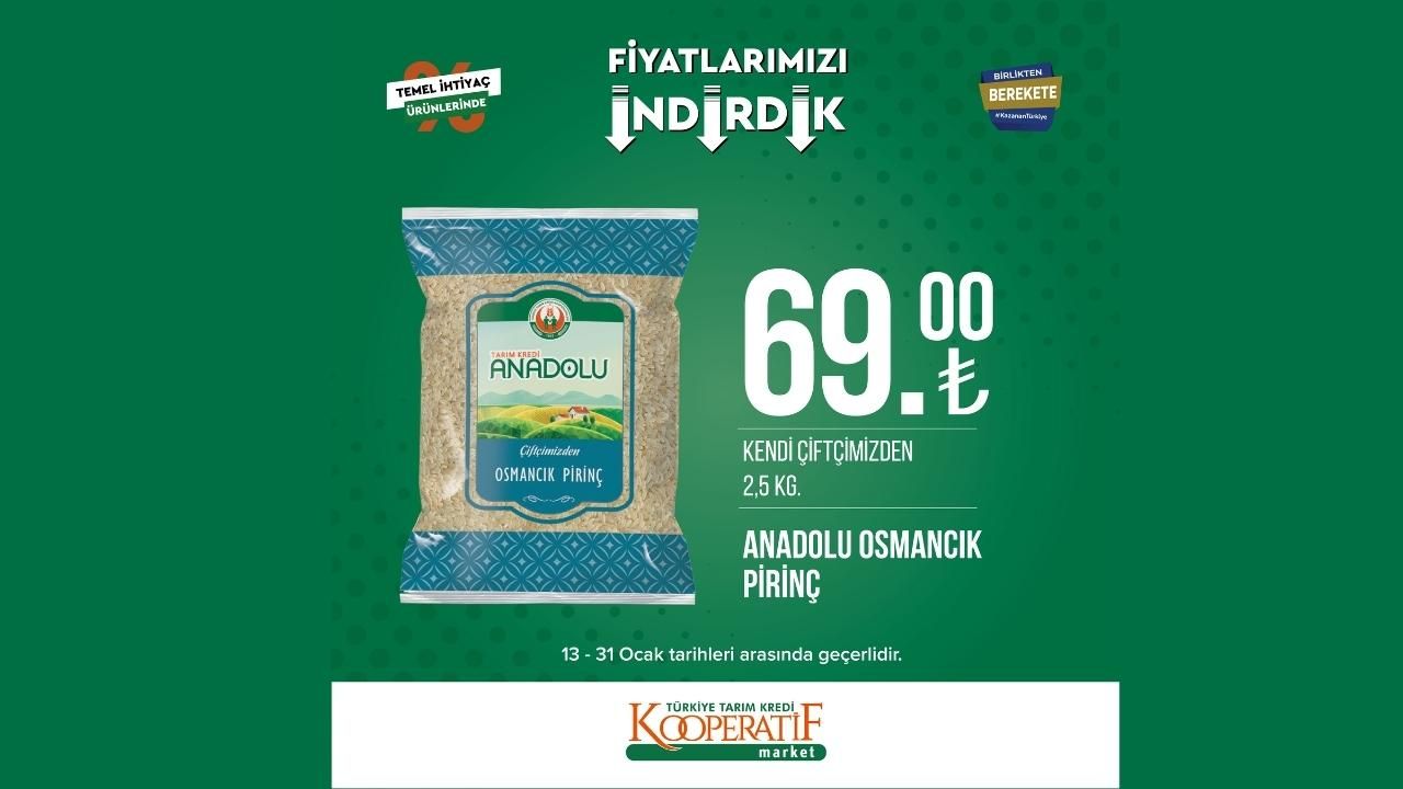 Tarım Kredi Kooperatif Market'in yeni indirimli fiyatları! 25