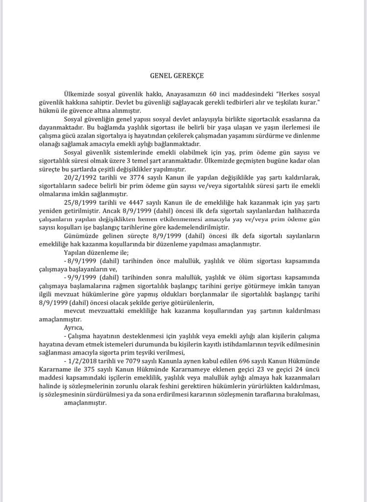 İşte EYT Kanun Teklifi! 2