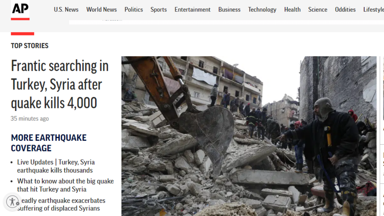 Türkiye'yi sarsan depremler dünya basınında geniş yer buldu 6