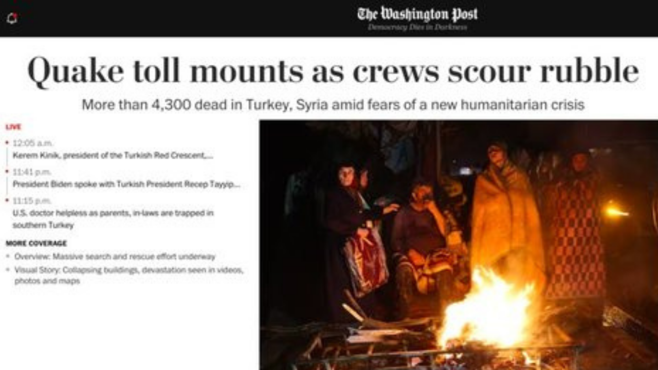 Türkiye'yi sarsan depremler dünya basınında geniş yer buldu 7