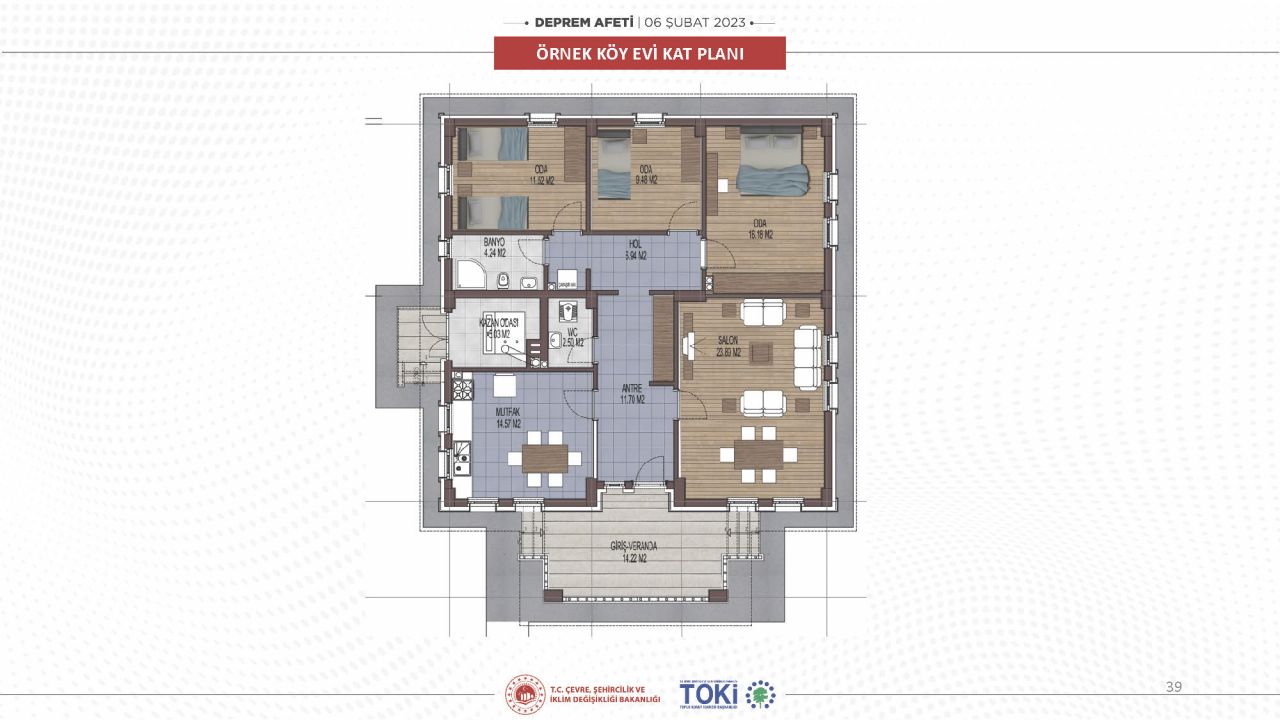 Depremden etkilenen bölgelere inşa edilecek yeni konutların projesi belli oldu 24