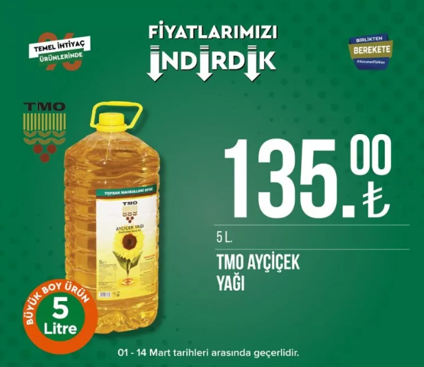 Tarım Kredi Kooperatifi Market, birçok üründe indirime gitti 3