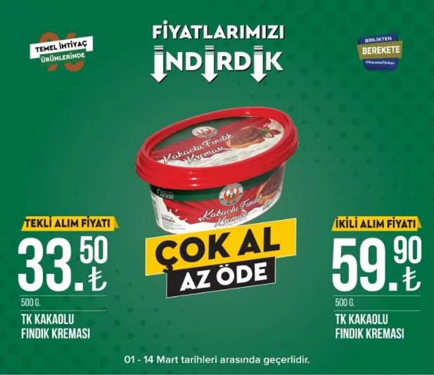 Tarım Kredi Kooperatifi Market, birçok üründe indirime gitti 9