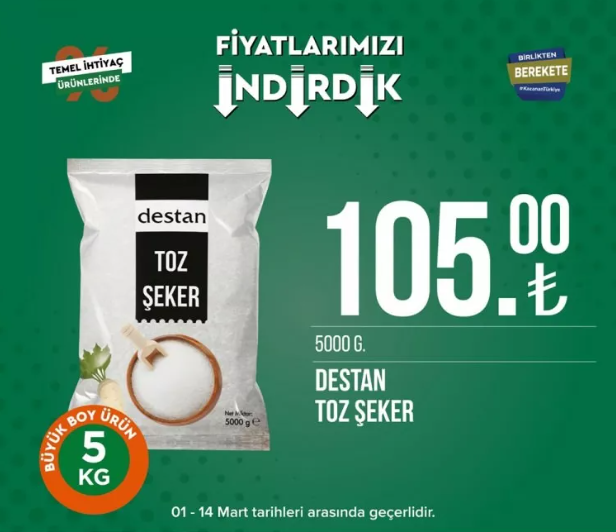 Tarım Kredi Kooperatifi Market, birçok üründe indirime gitti 25