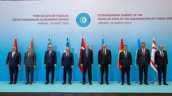 Türk Devletleri Teşkilatı Olağanüstü Zirvesinden dikkat çeken anlar 1