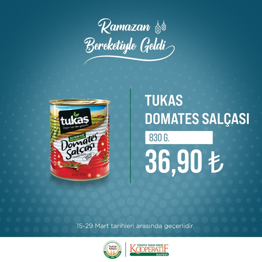 Tarım Kredi Kooperatif marketlerinde Ramazan indirimi! 13