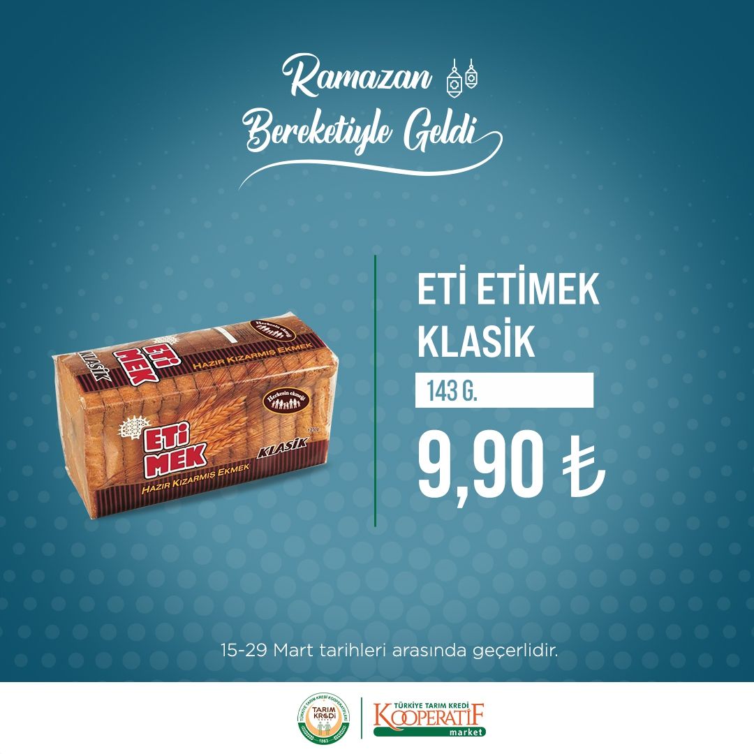 Tarım Kredi Kooperatif marketlerinde Ramazan indirimi! 15