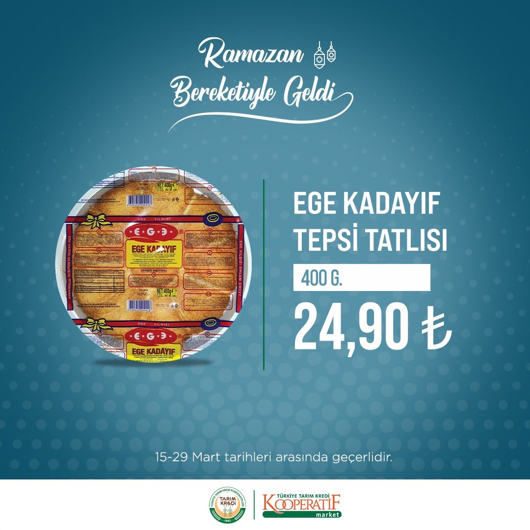 Tarım Kredi Kooperatif marketlerinde Ramazan indirimi! 27