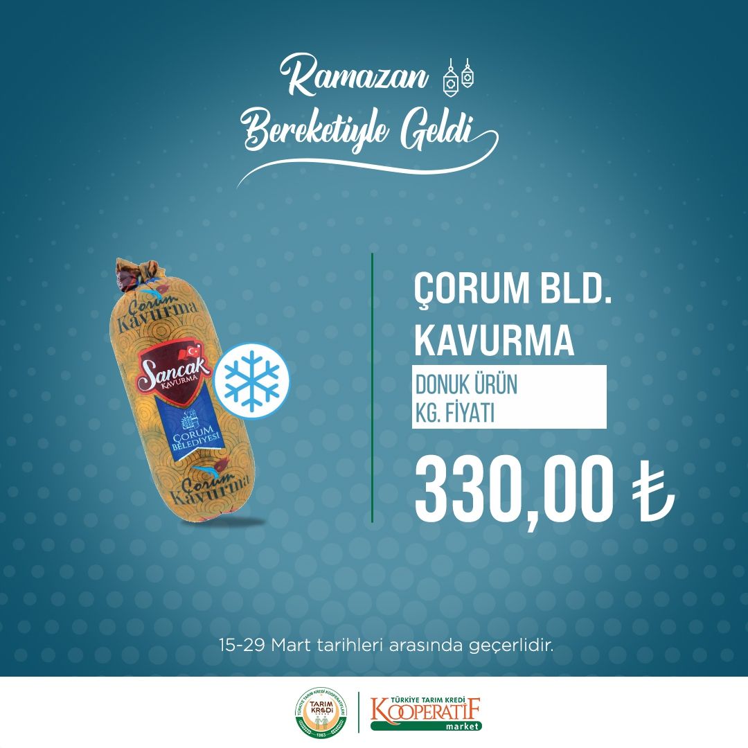 Tarım Kredi Kooperatif marketlerinde Ramazan indirimi! 30