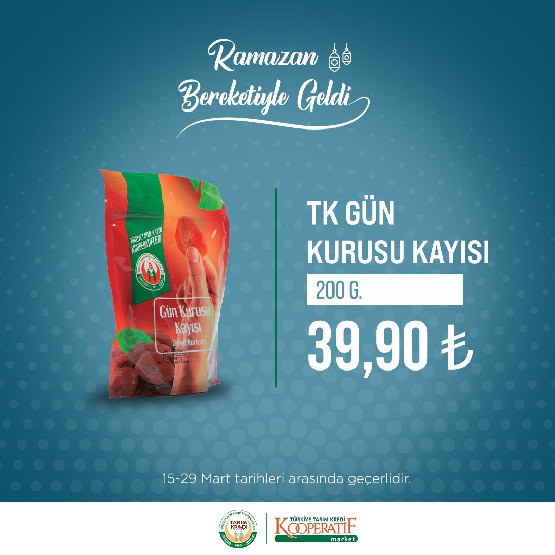 Tarım Kredi Kooperatif marketlerinde Ramazan indirimi! 31