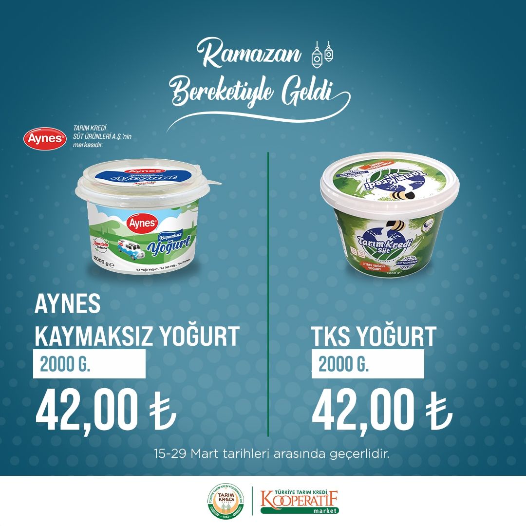 Tarım Kredi Kooperatif marketlerinde Ramazan indirimi! 32