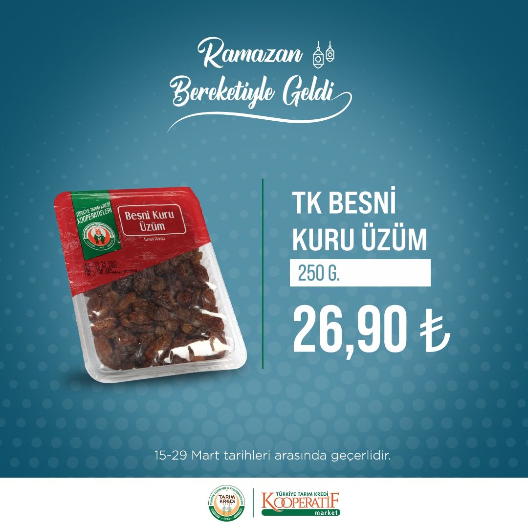 Tarım Kredi Kooperatif marketlerinde Ramazan indirimi! 37