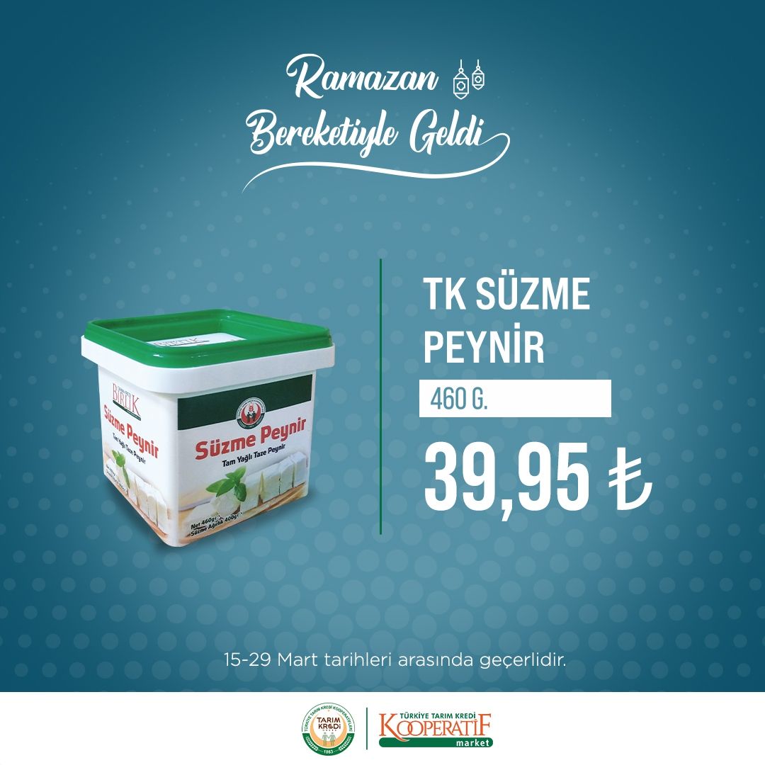 Tarım Kredi Kooperatif marketlerinde Ramazan indirimi! 55