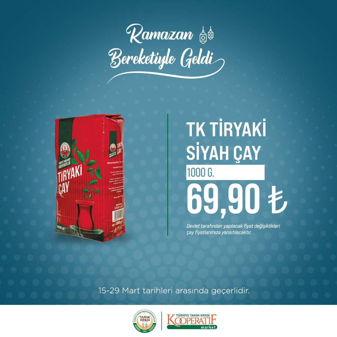 Tarım Kredi Kooperatif marketlerinde Ramazan indirimi! 59