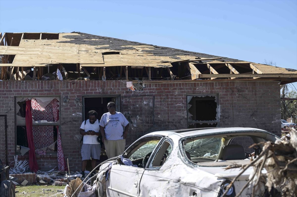 ABD'de hortumların yol açtığı yıkım böyle görüntülendi 8