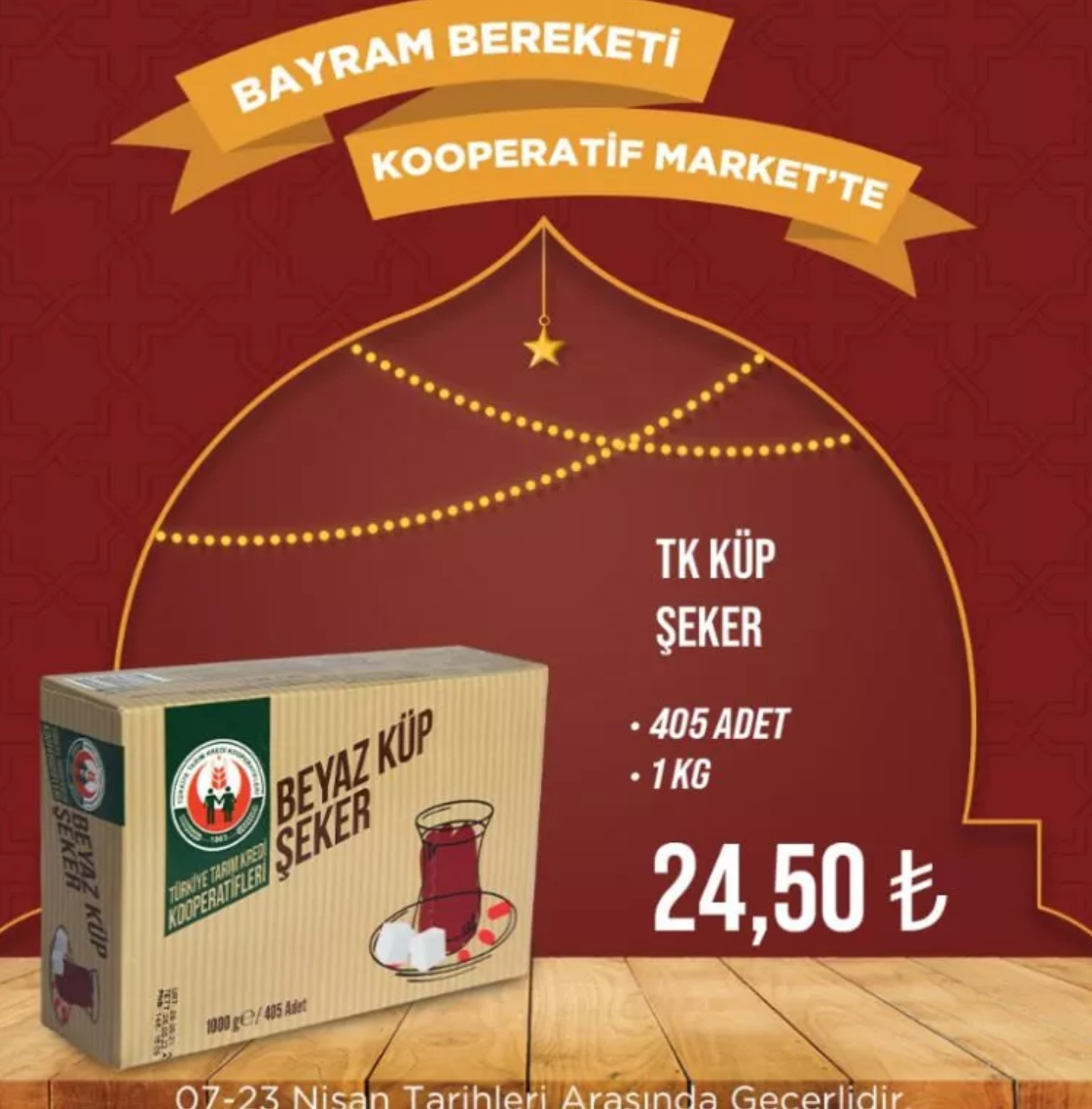 Tarım Kredi Kooperatif marketlerinde bayrama özel indirim! 15
