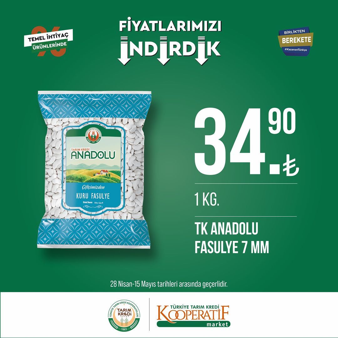 Tarım Kredi Kooperatif Market'te yeni indirimler! 36