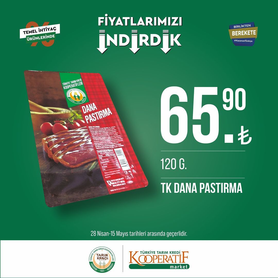 Tarım Kredi Kooperatif Market'te yeni indirimler! 1
