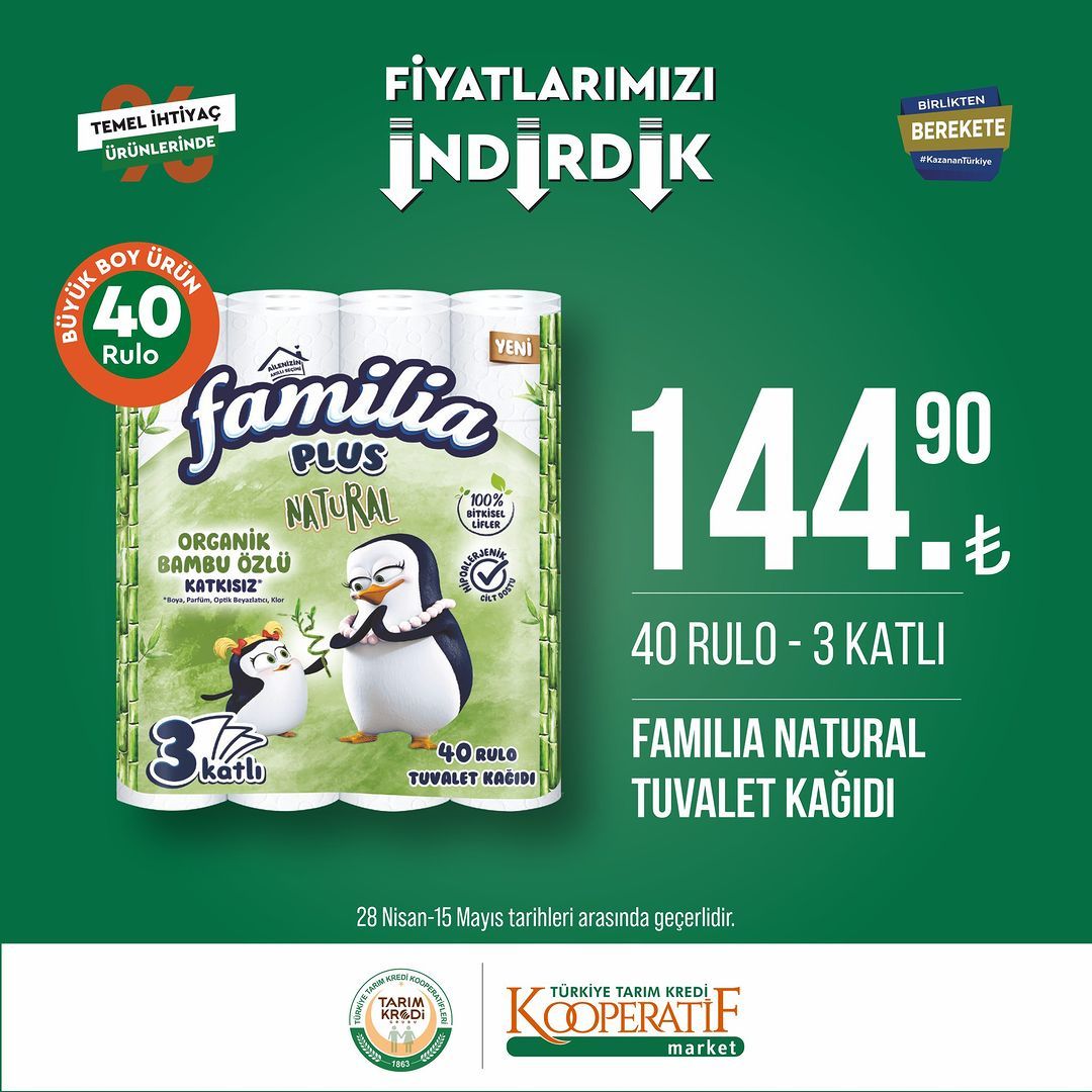 Tarım Kredi Kooperatif Market'te yeni indirimler! 49