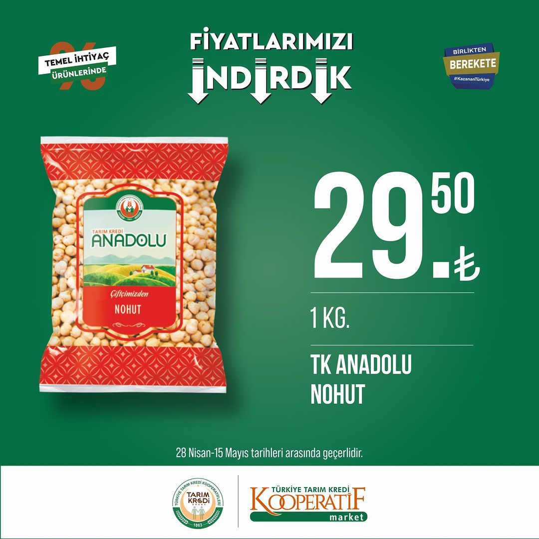 Tarım Kredi Kooperatif Market'te yeni indirimler! 37