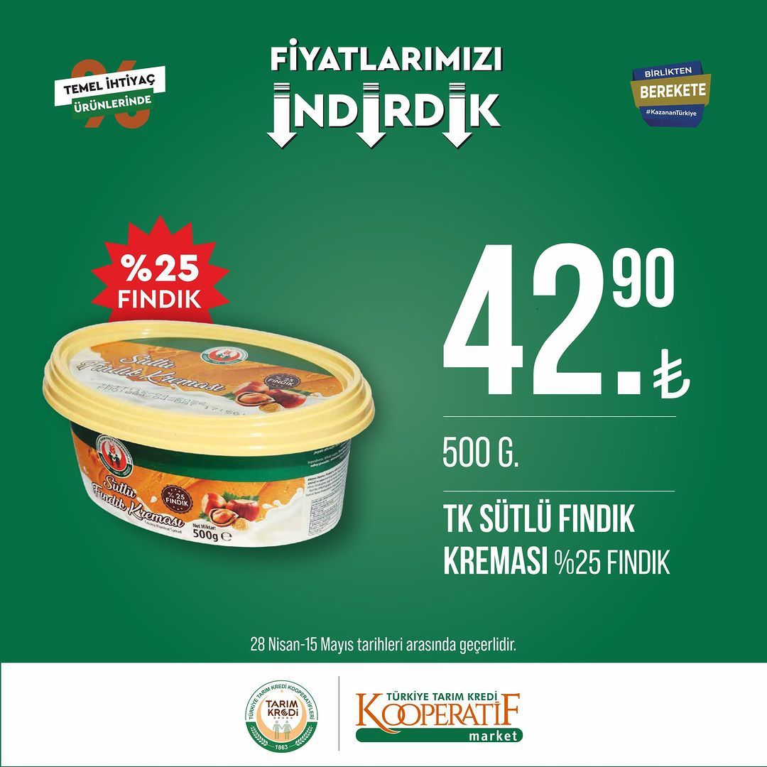 Tarım Kredi Kooperatif Market'te yeni indirimler! 32