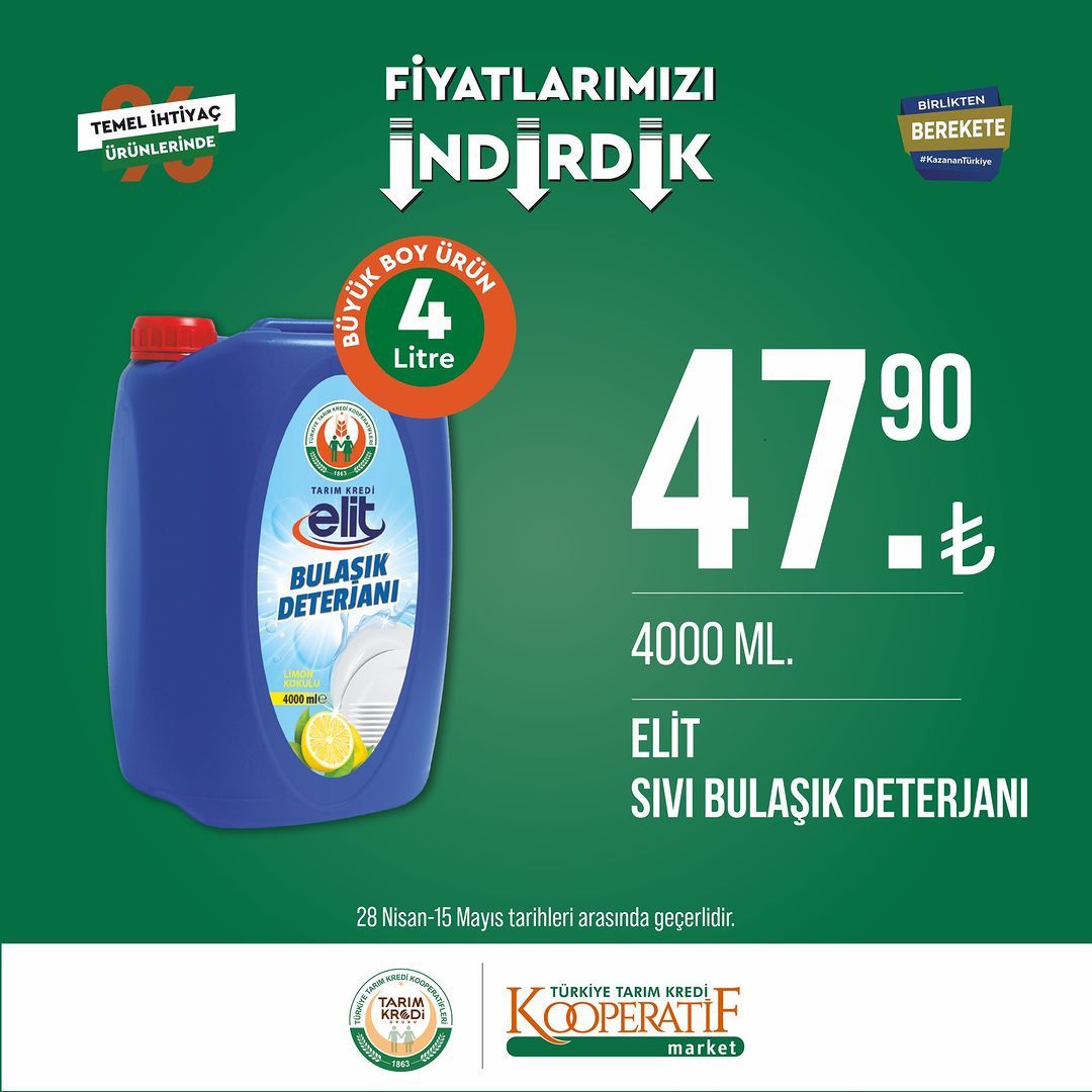 Tarım Kredi Kooperatif Market'te yeni indirimler! 46