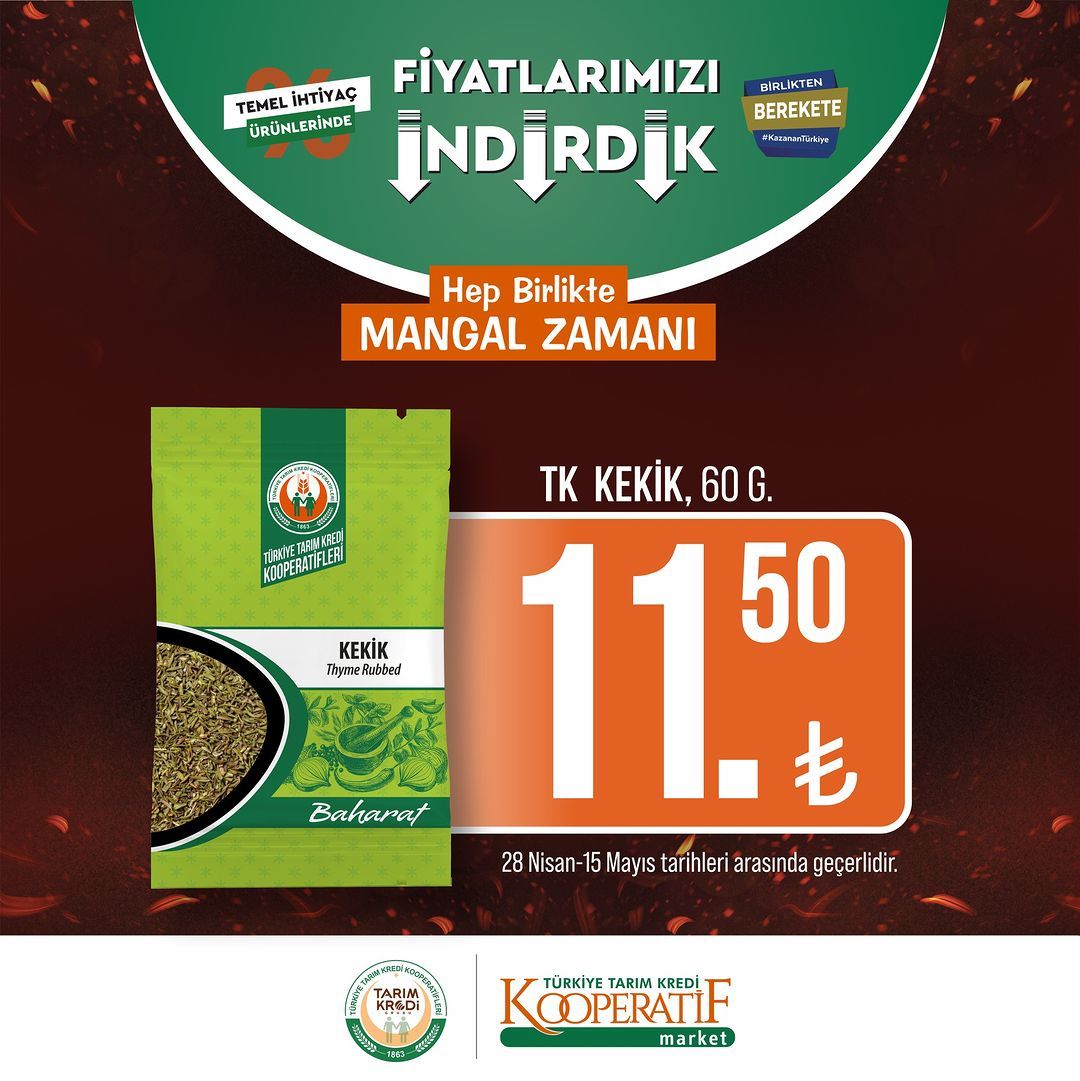 Tarım Kredi Kooperatif Market'te yeni indirimler! 14