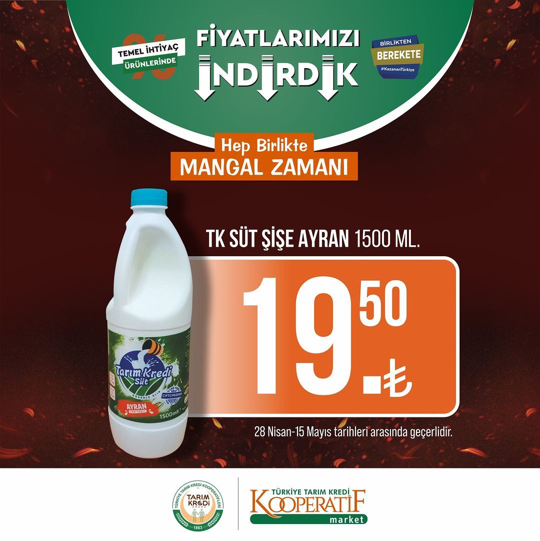 Tarım Kredi Kooperatif Market'te yeni indirimler! 22