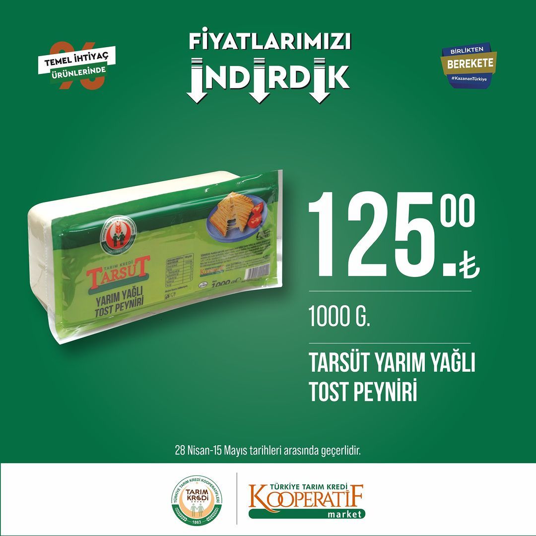Tarım Kredi Kooperatif Market'te yeni indirimler! 27