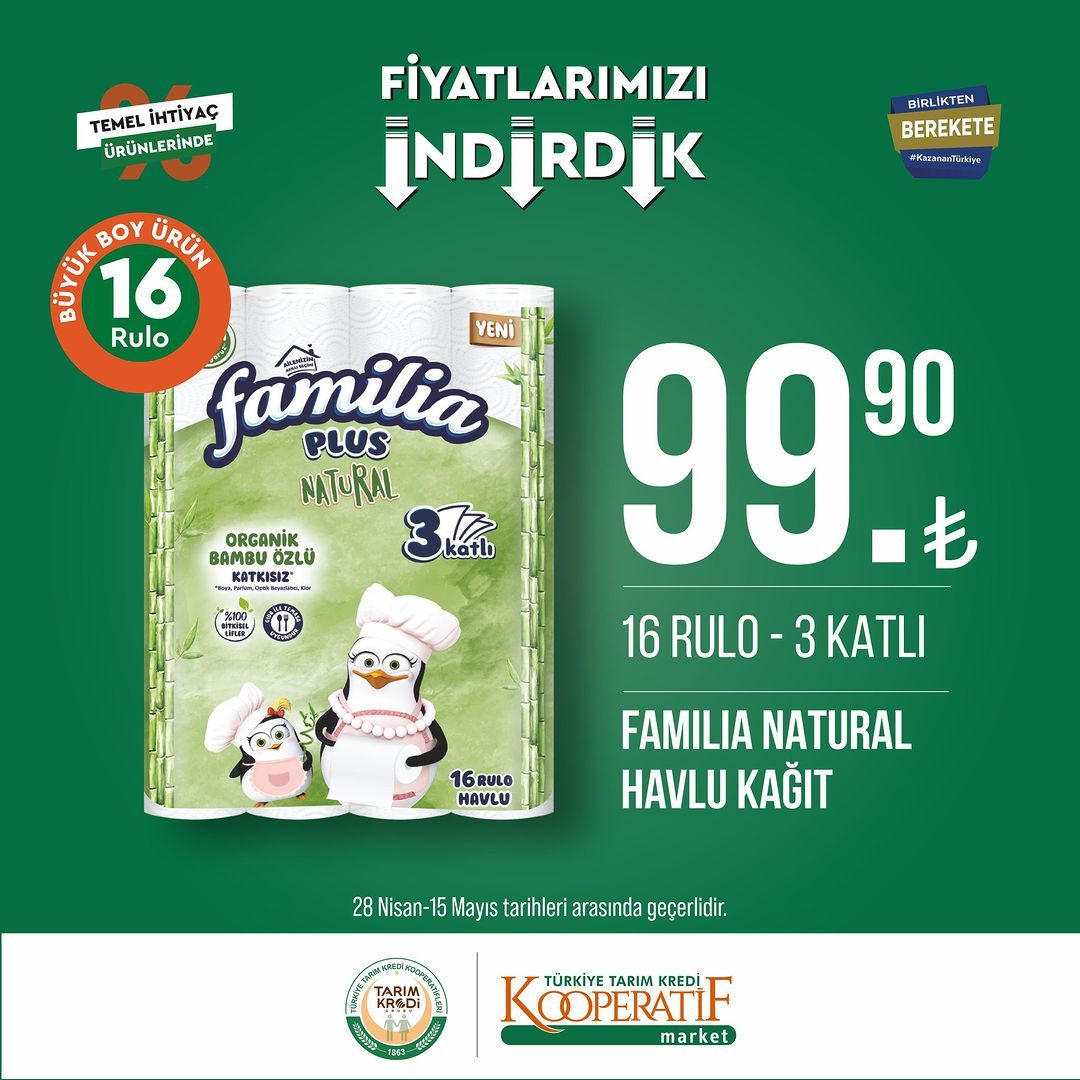 Tarım Kredi Kooperatif Market'te yeni indirimler! 48