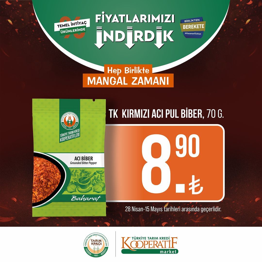 Tarım Kredi Kooperatif Market'te yeni indirimler! 15